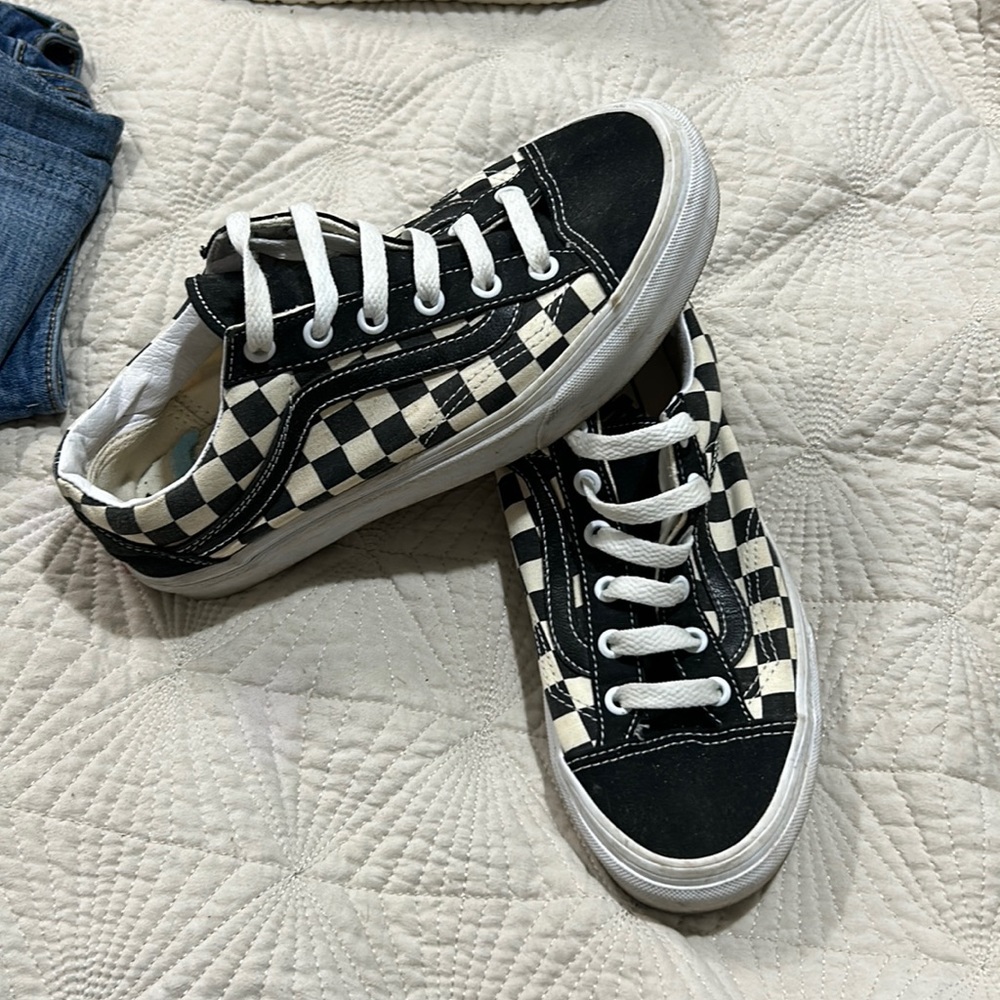 Checked vans
